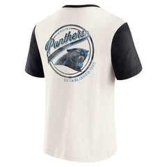 Darius Rucker Collection Henley Colorblock Slub Pocket T-Shirt - Carolina Panthers T-shirts