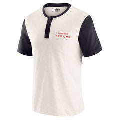 Darius Rucker Collection Henley Colorblock Slub Pocket T-Shirt - Houston Texans T-shirts