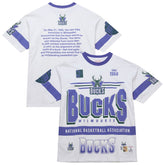 Mitchell & Ness Milwaukee Bucks Unisex Hardwood Classics Vintage Team Origins Premium T-Shirt