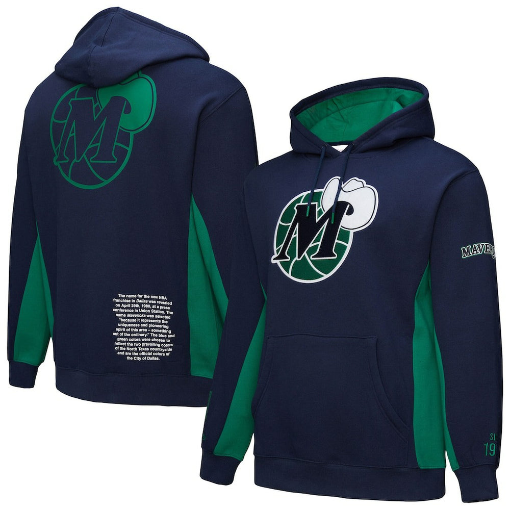 Mitchell & Ness Dallas Mavericks Hardwood Classics Team Origins Fleece Pullover Hoodie sale