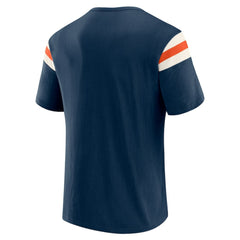 Navy Houston Astros Darius Rucker Collection by Fanatics Distressed Sleeve Stripe T-Shirt