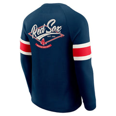 Navy Boston Red Sox Darius Rucker Collection by Fanatics Waffle-Knit Raglan Long Sleeve Henley T-Shirt
