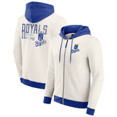 Cream Kansas City Royals Darius Rucker Collection by Fanatics Men's Polar Fleece Full-Zip Hoodie