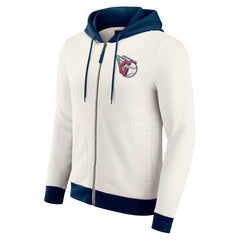 Cream Cleveland Guardians Darius Rucker Collection by Fanatics Men's Polar Fleece Full-Zip Hoodie