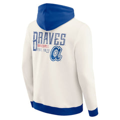 Cream Atlanta Braves Darius Rucker Collection by Fanatics Men's Polar Fleece Full-Zip Hoodie
