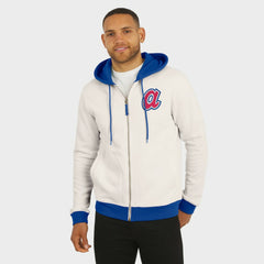 Cream Atlanta Braves Darius Rucker Collection by Fanatics Men's Polar Fleece Full-Zip Hoodie