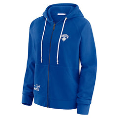 New York Knicks WEAR by Erin Andrews Women's Vintage Full-Zip Raglan Hoodie