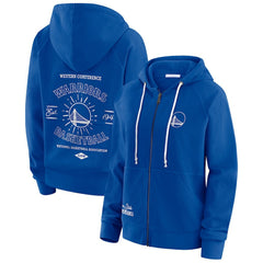 Golden State Warriors WEAR by Erin Andrews Women's Vintage Full-Zip Raglan Hoodie sale