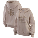 Brooklyn Nets WEAR by Erin Andrews Women's Washed Pullover Crewdie
