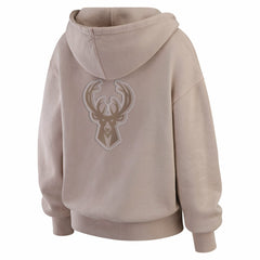 Milwaukee Bucks WEAR by Erin Andrews Women's Washed Pullover Crewdie