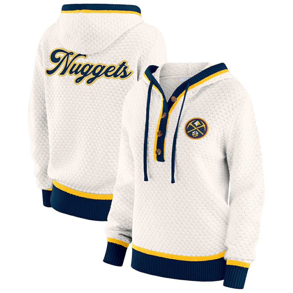 Denver Nuggets WEAR by Erin Andrews Women's Plus Size Hoodie Sweater sale