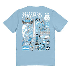Argentina National Team Vive La Fete Women's Impressions Artwork T-Shirt
