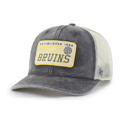 NHL Boston Bruins '47 Canteen Pigment Dyed Patch Trucker Adjustable Hat