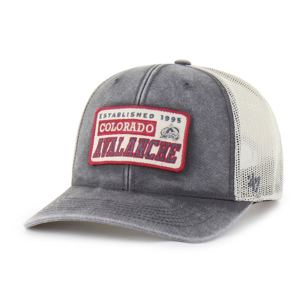 NHL Colorado Avalanche '47 Canteen Pigment Dyed Patch Trucker Adjustable Hat