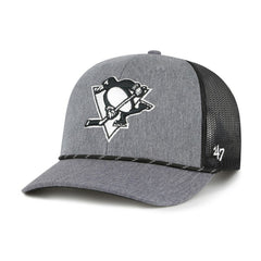 NHL Pittsburgh Penguins '47 Carbon Rope Trucker Adjustable Hat
