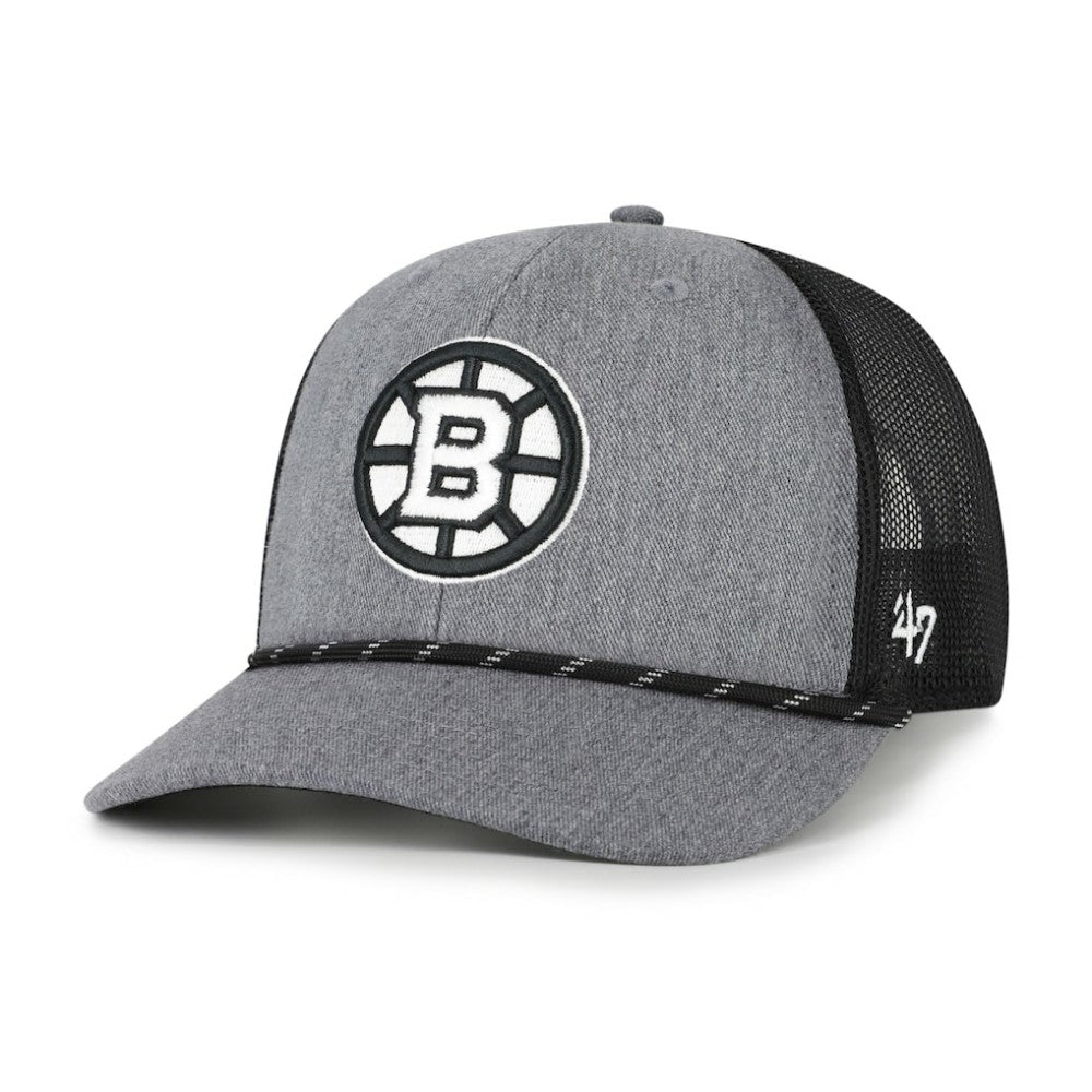 NHL Boston Bruins '47 Carbon Rope Trucker Adjustable Hat