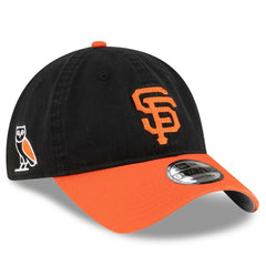 Black/Orange San Francisco Giants OVO x New Era Washed 9TWENTY Adjustable Hat