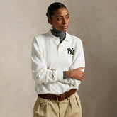 White Yankees Polo Ralph Lauren Fleece Polo