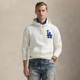 White Dodgers Polo Ralph Lauren Fleece Hoodie