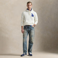 White Dodgers Polo Ralph Lauren Fleece Hoodie