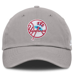Gray New York Yankees Nike Cooperstown Collection Club Adjustable Hat
