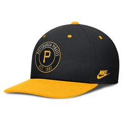 Black/Gold Pittsburgh Pirates Nike Cooperstown Collection Pro Dri-FIT Snapback Hat