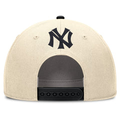 Natural/Black New York Yankees Nike Cooperstown Collection Rise Adjustable Hat