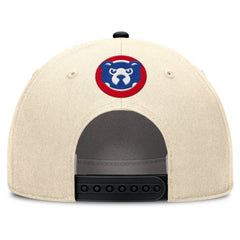 Natural/Black Chicago Cubs Nike Cooperstown Collection Rise Adjustable Hat