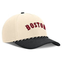 Natural/Black Boston Red Sox Nike Cooperstown Collection Rise Adjustable Hat