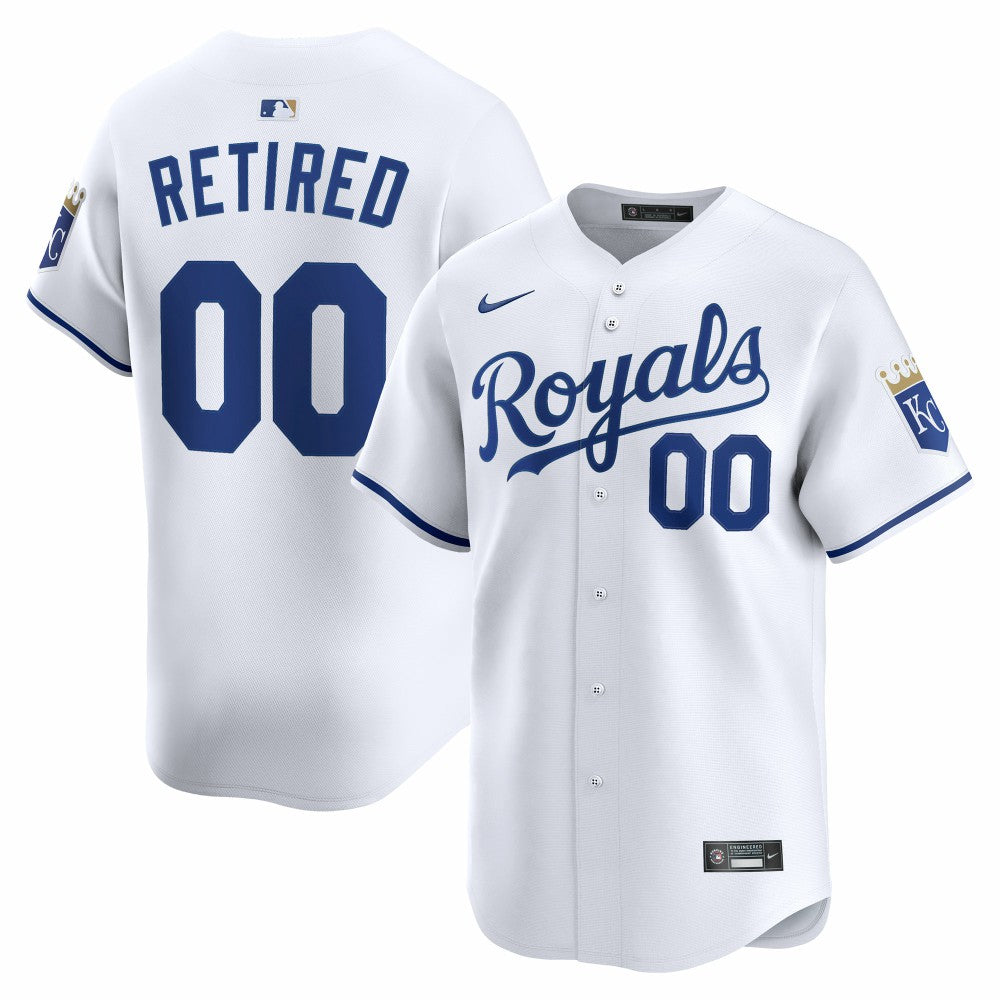 White Kansas City Royals Nike Home Limited Pick-A-Player Retired Roster Jersey