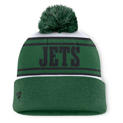 Center Cuffed Knit Hat with Pom - New York Jets Hats