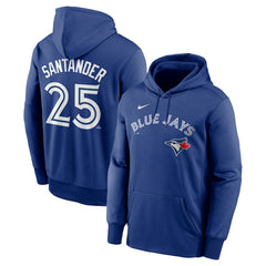 Royal Anthony Santander Toronto Blue Jays Nike Name & Number Performance Pullover Hoodie