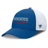 NHL New York Rangers Fanatics Centennial Authentic Pro Structured Trucker Adjustable Hat