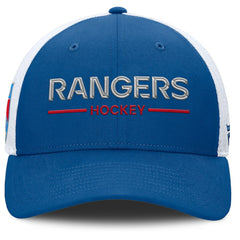 NHL New York Rangers Fanatics Centennial Authentic Pro Structured Trucker Adjustable Hat