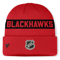 NHL Chicago Blackhawks Fanatics Centennial Cuffed Knit Hat