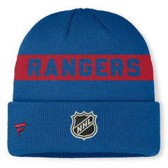 NHL New York Rangers Fanatics Centennial Authentic Pro Cuffed Knit Hat