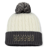 Women's Coaxial Cuffed Knit Hat with Pom - Cleveland Browns Hats