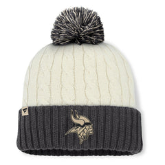 Women's Coaxial Cuffed Knit Hat with Pom - Minnesota Vikings Hats