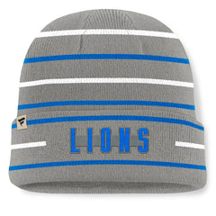 Throwback Yard Lines Cuffed Knit Hat - Detroit Lions Hats