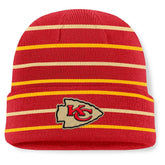 Throwback Yard Lines Cuffed Knit Hat - Kansas City Chiefs Hats