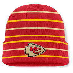 Throwback Yard Lines Cuffed Knit Hat - Kansas City Chiefs Hats