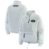 NHL Seattle Kraken WEAR by Erin Andrews Women's Polar Fleece Quarter-Zip Jacket