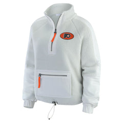 NHL Philadelphia Flyers WEAR by Erin Andrews Women's Polar Fleece Quarter-Zip Jacket