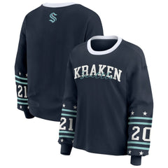 NHL Seattle Kraken WEAR by Erin Andrews Women's Long-Sleeve Sport T-Shirt