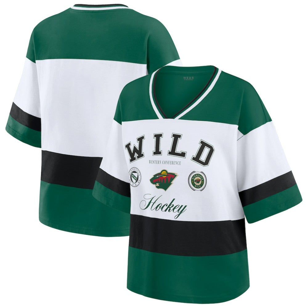 NHL Minnesota Wild WEAR by Erin Andrews Women's Jersey Style Tee