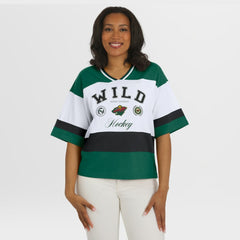 NHL Minnesota Wild WEAR by Erin Andrews Women's Jersey Style Tee