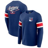 NHL New York Rangers Darius Rucker Collection by Fanatics Waffle-Knit Raglan Long Sleeve Henley T-Shirt