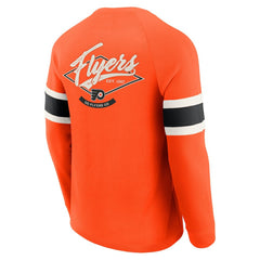 NHL Philadelphia Flyers Darius Rucker Collection by Fanatics Waffle-Knit Raglan Long Sleeve Henley T-Shirt
