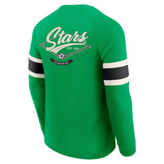 NHL Dallas Stars Darius Rucker Collection by Fanatics Waffle-Knit Raglan Long Sleeve Henley T-Shirt