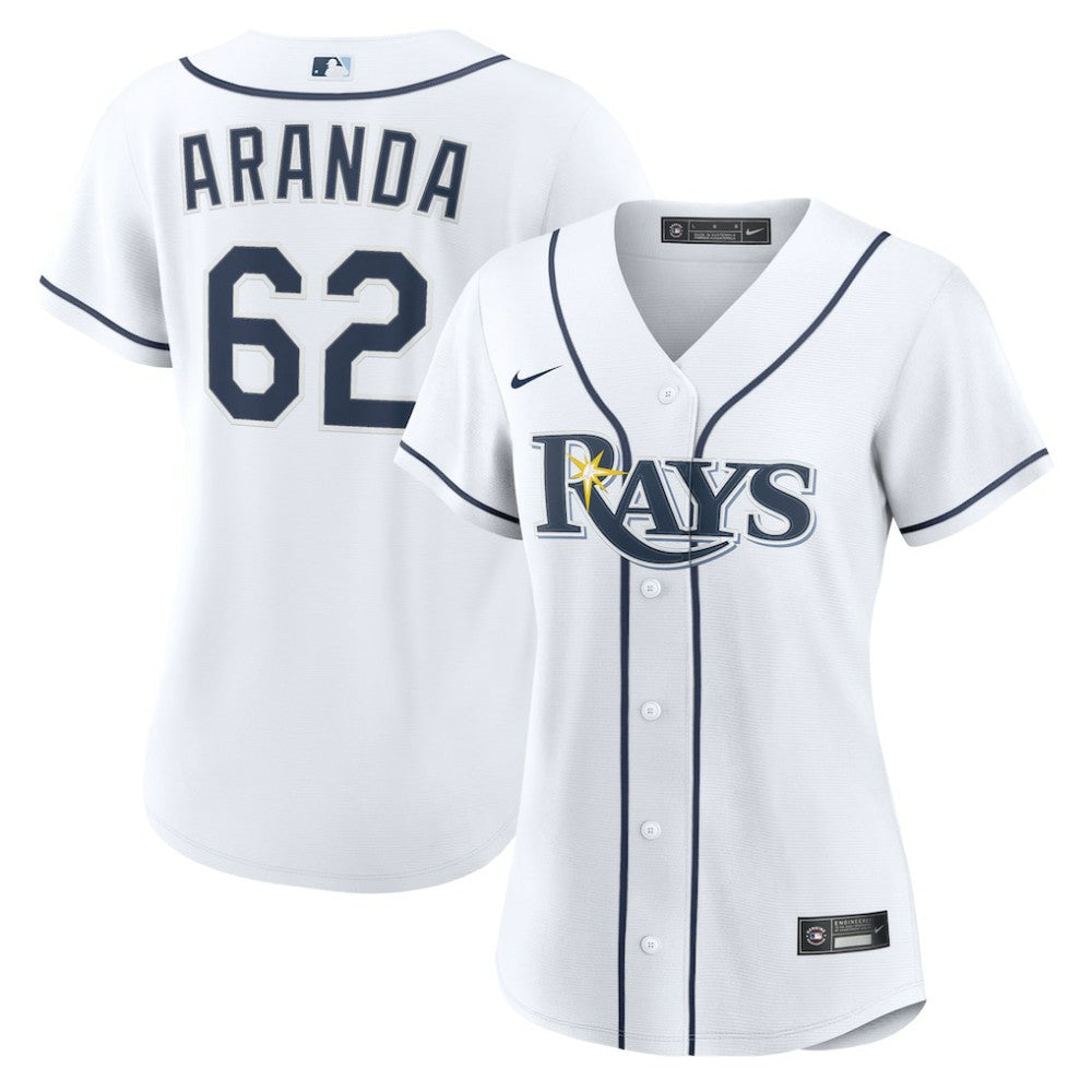 White Jonathan Aranda Tampa Bay Rays Nike Women's Home Replica Jersey